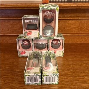 Lip Care Set - variety of lip care, lip balm, gloss, butter, scrub